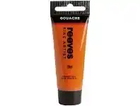 Officeworks Reeves Gouache Paint 22mL Orange Red offer