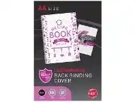 Officeworks GBC Creative Binding Cover A4 Leathergrain Black 25 Pack offer