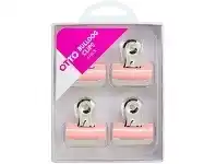 Otto Brights Bulldog Clips Orange 4 Pack