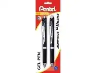 Officeworks Pentel BLP77 Energel Gel Pens Blue 2 Pack offer