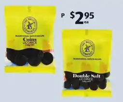 ALDI The Dutch Company Coins or Double Salt Licorice offer