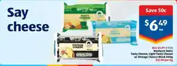 ALDI Westacre Dairy Tasty Cheese offer