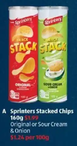 ALDI Sprinters Stacked Chips offer