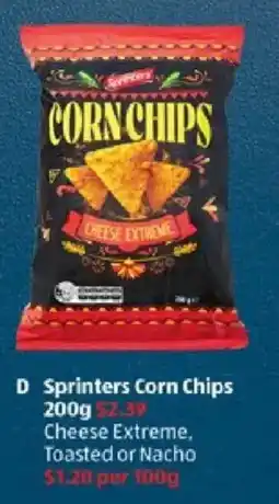 ALDI Sprinters Corn Chips offer