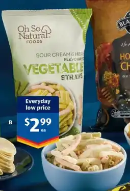 ALDI Oh So Natural Foods Vegetable Straws offer