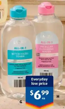 ALDI Lacura All-in-1 Witch Hazel Toner offer