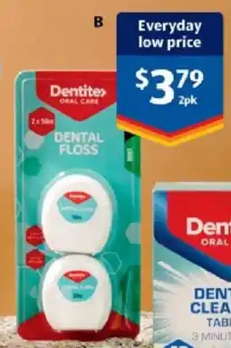 ALDI Dentite Dental Floss offer