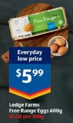 ALDI Lodge Farms Free Range Eggs offer