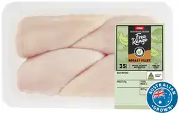 Coles Coles Free Range RSPCA Approved Chicken Breast Large Pack offer