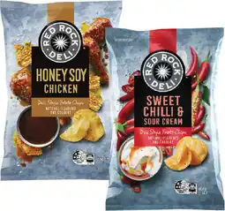 Coles Red Rock Deli Potato Chips-165g offer