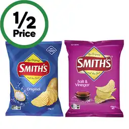 Woolworths Smith's Crinkle Cut or Double Crunch Potato Chips 150-170g offer