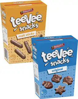Coles Arnott's TeeVee Snacks offer