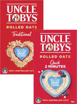 Coles Uncle Tobys Rolled Oats offer