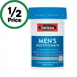 Woolworths Swisse Ultivite Men’s Multivitamin Tablets offer