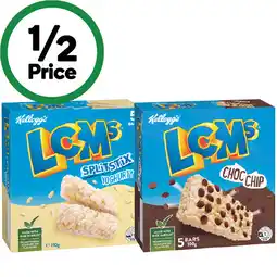 Woolworths Kellogg’s LCMs 100-110g Pk 5 or Nutri-Grain Bars 110g Pk 5 offer