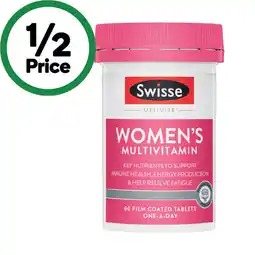 Woolworths Swisse Ultivite Women’s Multivitamin Tablets offer