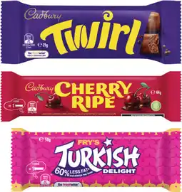 Coles Cadbury Chocolate Bar-50g offer