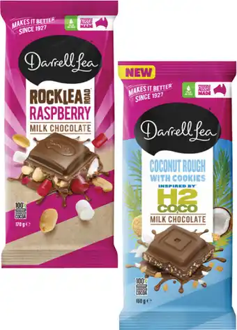Coles Darrell Lea Block Chocolate-170g offer