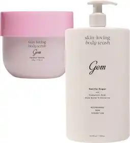 Coles Gem Skin Loving Body Wash 900mL or Body Scrub 510mL offer