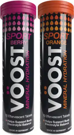 Coles Voost Sports Mineral Hydration Berry or Orange 10 Pack offer