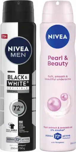 Coles Nivea Antiperspirant Aerosol Deodorant offer