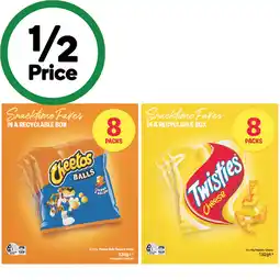 Woolworths Grain Waves, Parker’s Pretzels, Twisties or Cheetos Chips Multipack 112-200g Pk 8 offer