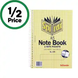 Woolworths Spirax A5 Note Book 200 Pages offer