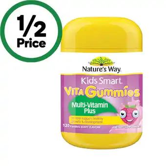 Woolworths Nature’s Way Kids Smart Vita Gummies Multivitamin offer