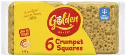 Coles Golden Crumpet Squares 425g offer