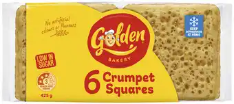 Coles Golden Crumpet Squares 425g offer