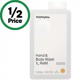 Woolworths Thankyou Hand & Body Wash Refill offer