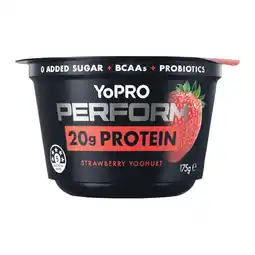 Woolworths YoPRO Perform Yoghurt Pots offer