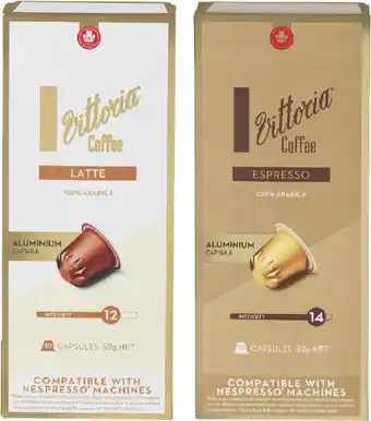 Coles Vittoria Nespresso Compatible Coffee Capsules offer