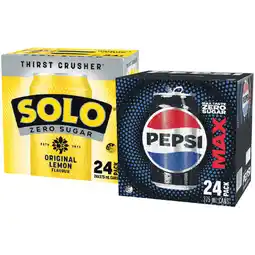 Woolworths Pepsi Max, Mountain Dew, Solo Zero Sugar or Sunkist Zero Sugar Soft Drink Varieties 24 x 375ml offer