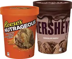 Coles Hershey's, Reese's or Violet Crumble Ice Cream Tub 1 Litre offer