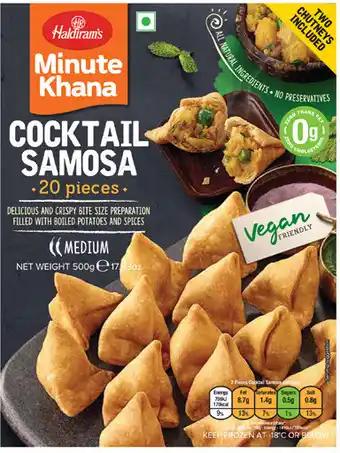 Coles Haldiram's Cocktail Samosas 20 Pieces offer