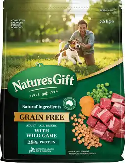 Coles Nature's Gift Grain Free Dry Dog Food offer