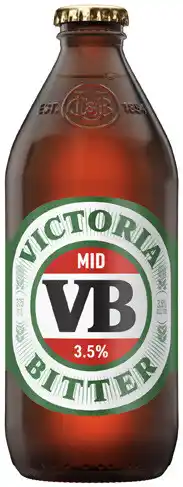 Coles Victoria Bitter 3.5% Bottles offer