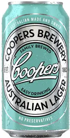 Coles Coopers Australian Lager Cans offer