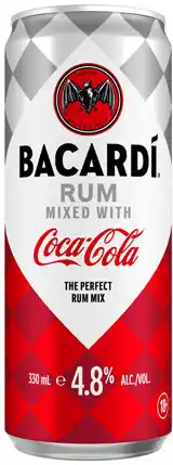 Coles Bacardi Coca-Cola Cans offer