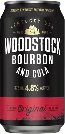 Coles Woodstock 4.8% Bourbon & Cola Cans offer