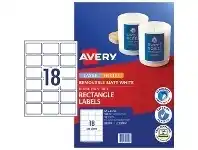 Officeworks Avery Removable Labels 62 x 42mm White 180 Pack offer
