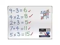 Officeworks Colorific Double-sided Whiteboard 400 x 300mm offer