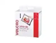 Officeworks VELCRO Brand 19mm x 1.8m Hook and Loop Strips White offer