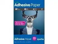 Officeworks Ausinc Quirkii A4 Adhesive Paper 20 Pack offer