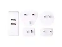 Officeworks Budget 2 Port USB Travel Adaptor offer