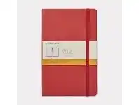 Officeworks Moleskine Classic Hard Cover Ruled Large Notebook Red offer