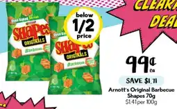 Drakes Arnott's Original Barbecue Shapes offer