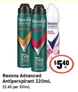 IGA Xpress Rexona Advanced Antiperspirant offer