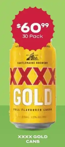 Thirsty Camel XXXX Gold Cans offer